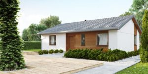 projekty domów parterowych z garażem
